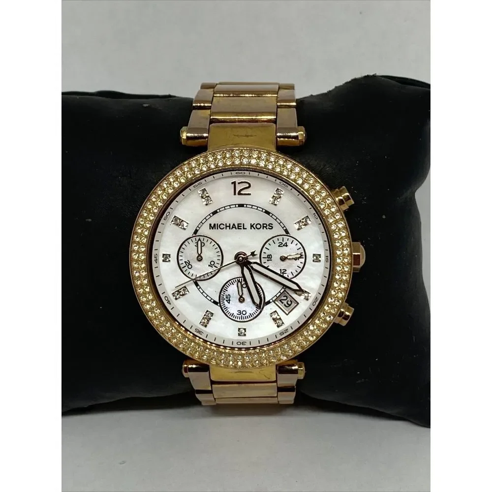 Michael Kors MK5491 Women's Rose Gold Stainless Steel Analog Dial Watch MP763 - Picture 3 of 12